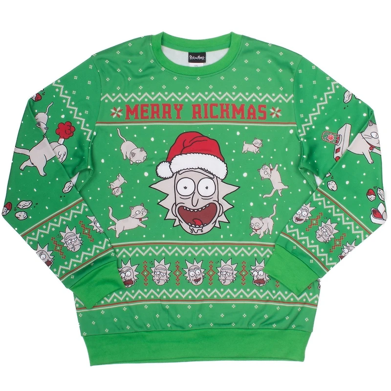 Rick and Morty Men's Holiday Sweater