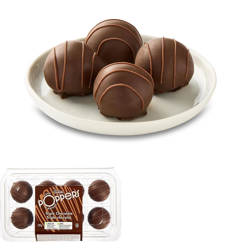 Charlotte’s Triple Chocolate Cake Poppers