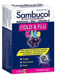 Sambucol Jr Chew Rhume et Grippe Comprimes a croquer Sambucol kids