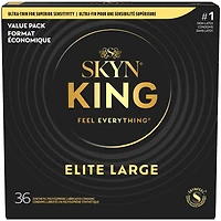 SKYN KING GRAND PRÉSERVATIF ELITE SANS LATEX 36CT