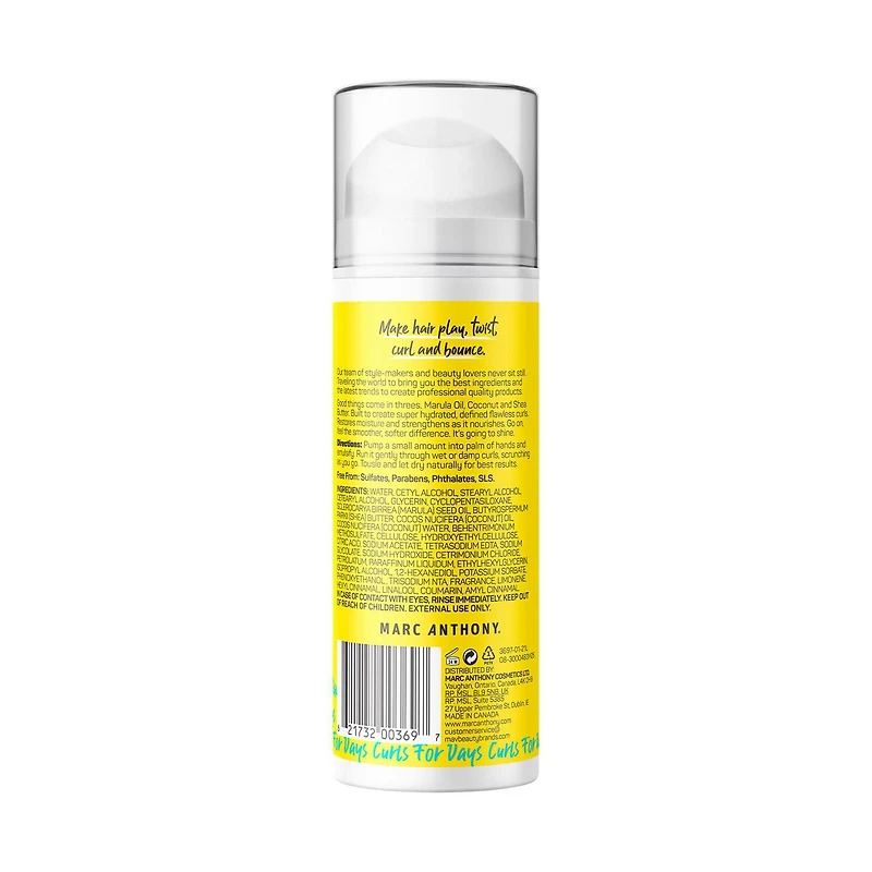Marc Anthony Strictement Boucles 3x Crème Coiffante 3-en-1 Hydratante 150 ml