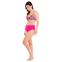 Haut de bikini fleuri Captiva à armatures avec nœud l’avant pour femme