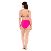 Captiva Women's Floral Underwire Front Tie Bikini Top