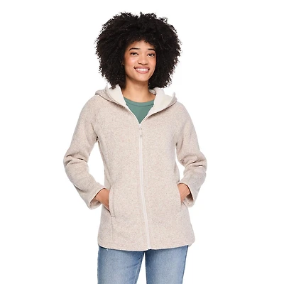 Veste zippée en fausse peau de mouton George pour femmes