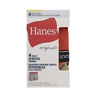 Caleçons pour hommes Hanes Originals, extensibles, coupe moderne, frais et respirants Paquet de 4