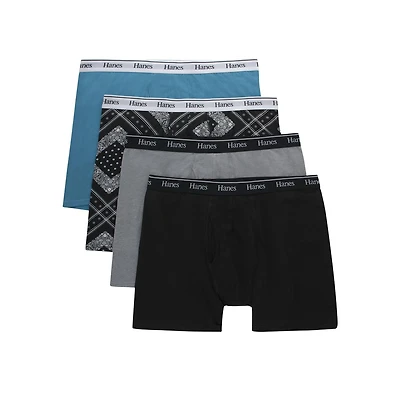 Caleçons boxeurs pour hommes Hanes Originals, extensibles, coupe moderne