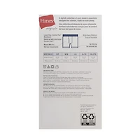 Hanes Originals Men's Boxer Briefs, Pack of 4, Stretch, Modern Fit, Cool & Breathable, A stylish collection of cool, modern essentials designed for comfort, made for every body