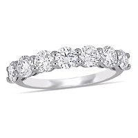 Miabella 1-3/4 Carat T.W. Lab-Grown Diamond 14K White Gold Semi-Eternity Ring