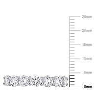 Miabella 1-3/4 Carat T.W. Lab-Grown Diamond 14K White Gold Semi-Eternity Ring