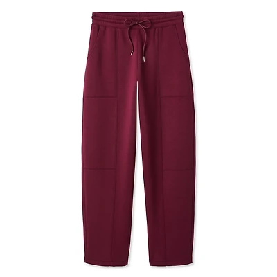 Pantalon de survêtement en tricot doux à coupe baril George pour femmes