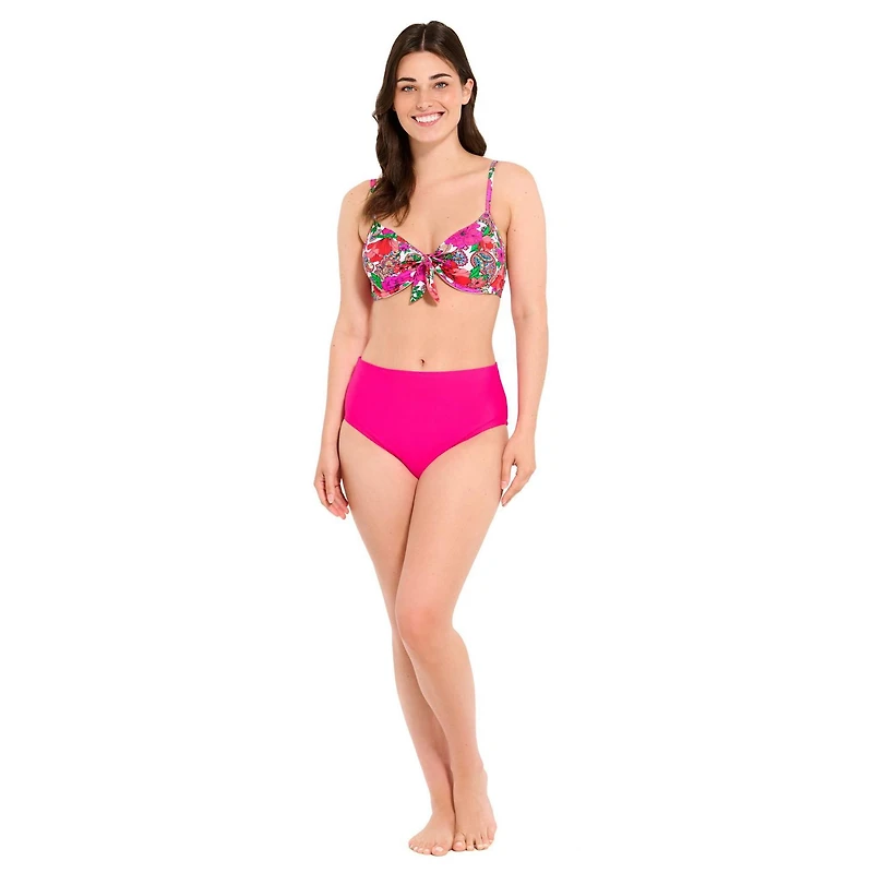 Captiva Women's High Waist Leg Bikini Bottom