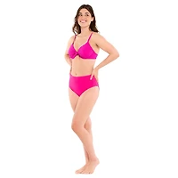Haut de bikini Captiva texturé avec armatures et nœud à l’avant pour femme