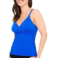 Haut de tankini Captiva texturé avec détail croisé pour femme