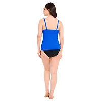 Haut de tankini Captiva texturé avec détail croisé pour femme