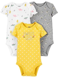 Child of Mine made by Carter's Newborn Girls' 3-piece Set -Happy Girl
