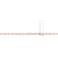 Miabella 18k Rose Gold Plated Sterling Silver Oval Link Bracelet