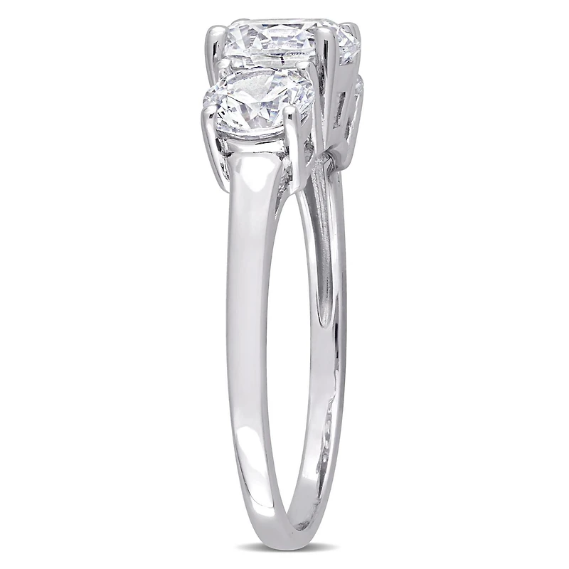 Bague de fiançailles à 3 pierres de Miabella avec 3-3/4 Carat PBT de Zircon Cubique en argent sterling