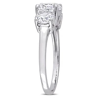 Bague de fiançailles à 3 pierres de Miabella avec 3-3/4 Carat PBT de Zircon Cubique en argent sterling