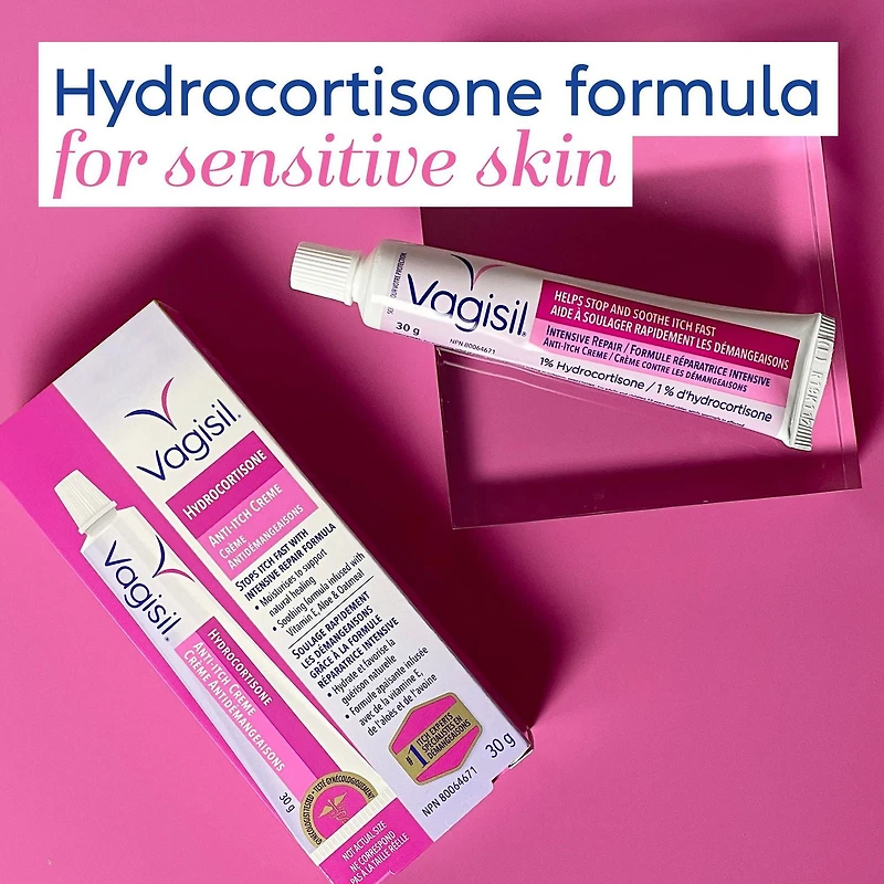 Vagisil Intensive Repair Hydrocortisone Crème, 30g