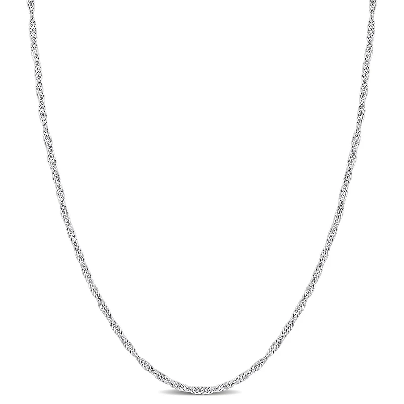 Miabella Platinum Singapore Chain Necklace