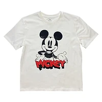 Disney T-shirt à manches courtes Mickey Mouse pour femme Tailles: TP-TG