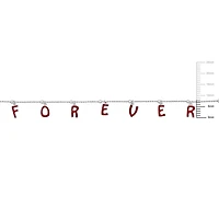 Bracelet de Miabella à breloques Love Forever den argent sterling et émail rouge