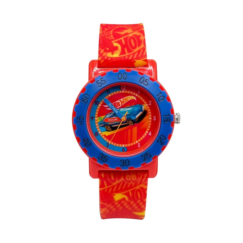 Montre analogique Hot Wheels pour garçons