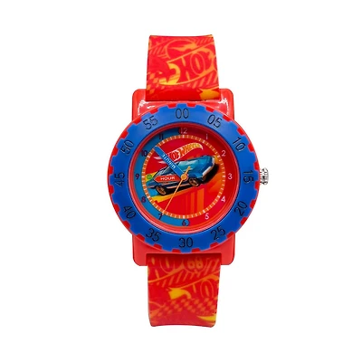 Montre analogique Hot Wheels pour garçons