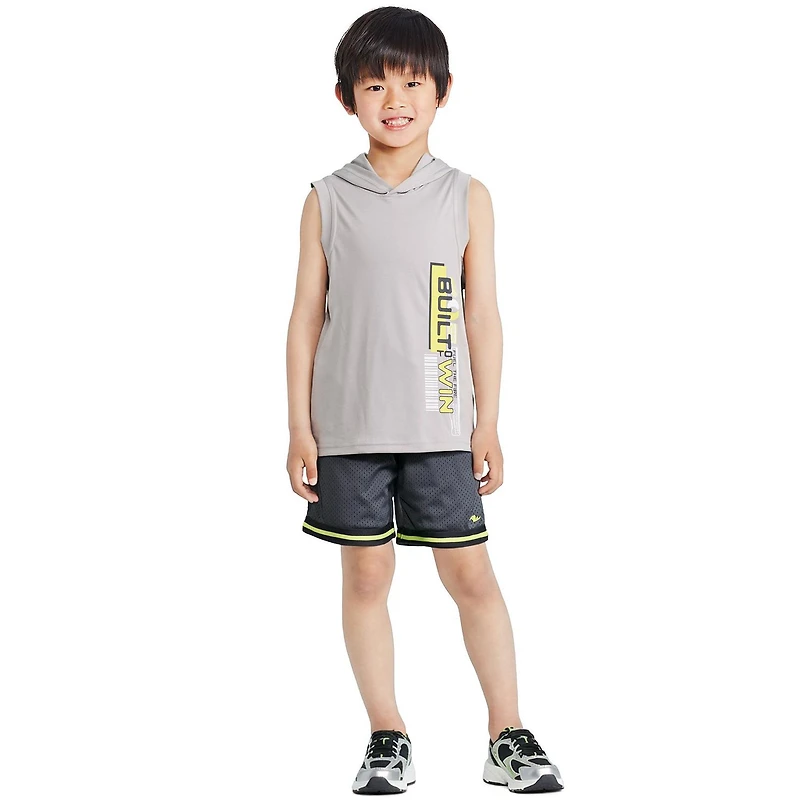 Athletic Works Boys' Two Piece Hooded Tank Top Set