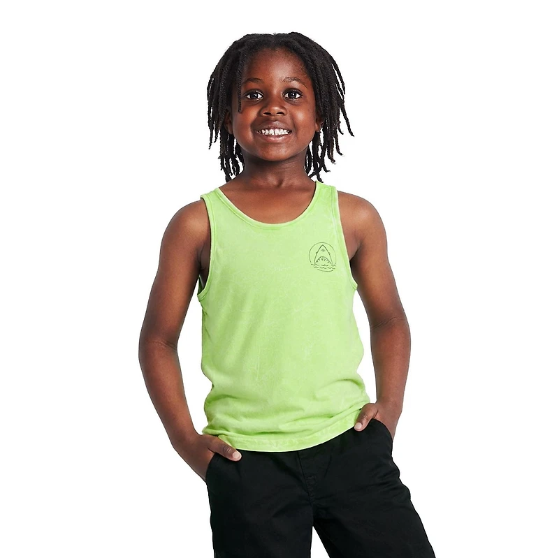 George Boys' Marble Washed Graphic Tank Top
