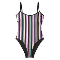 No Boundaries Women's Printed One Piece Swimsuit
