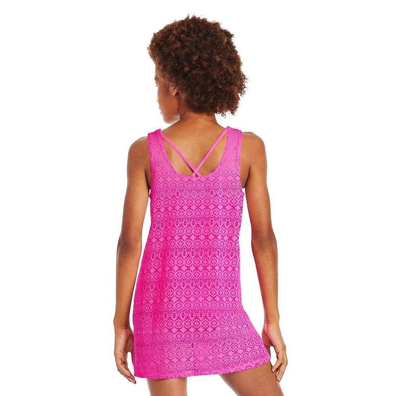 Robe cache-maillot en crochet George pour filles