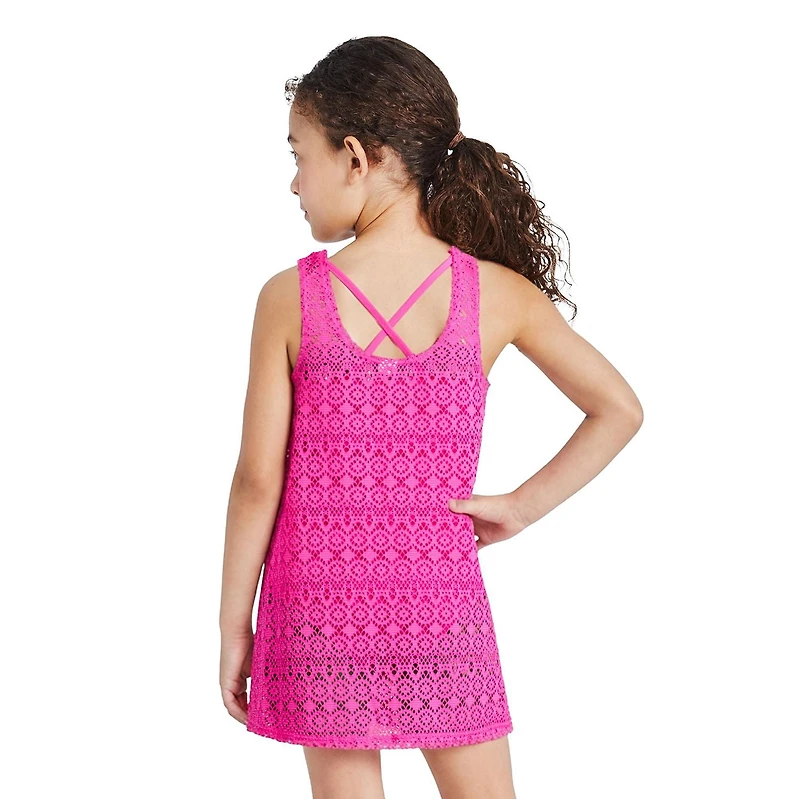 Robe cache-maillot en crochet George pour filles