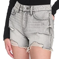 Short en denim usé No Boundaries pour femmes