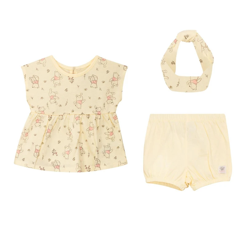 Disney Winnie L'0urson Ensemble de Shorts avec Bandeau