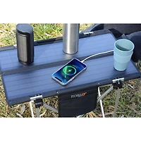 Table de camping solaire pliable Technaxx TX-251 20 watts - Noir