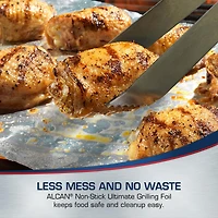 Alcan® Ulimate Grilling Foil Non-Stick Aluminum Foil Wrap, 18"x35', Extra Wide, 1-pack