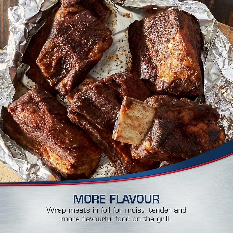 Alcan® Ulimate Grilling Foil Non-Stick Aluminum Foil Wrap, 18"x35', Extra Wide, 1-pack