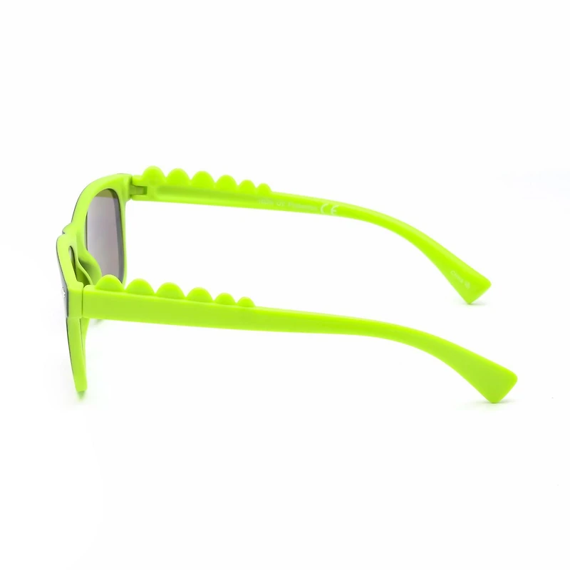 Lunettes de soleil George jeune garçon noires et vertes carrées à pics dinosaure