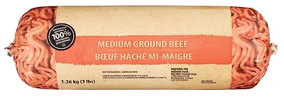 Tube de bœuf haché mi-maigre, Mon marché fraîcheur de la catégorie bœuf Angus AAA 1,36 kg