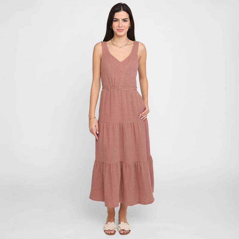 Devoted, Robe midi à volants, tailles XS XL