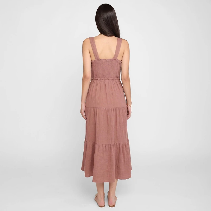 Devoted, Robe midi à volants, tailles XS XL