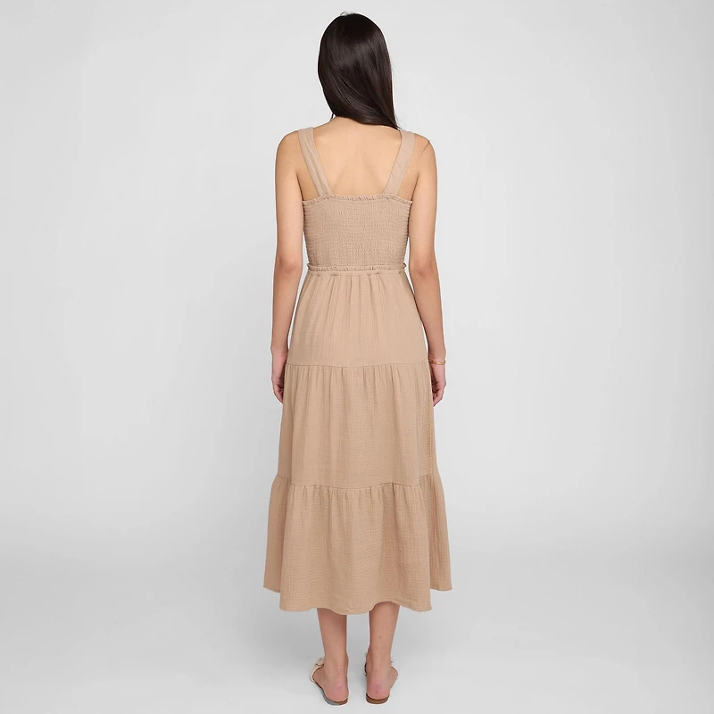 Devoted, Tiered Midi Dress