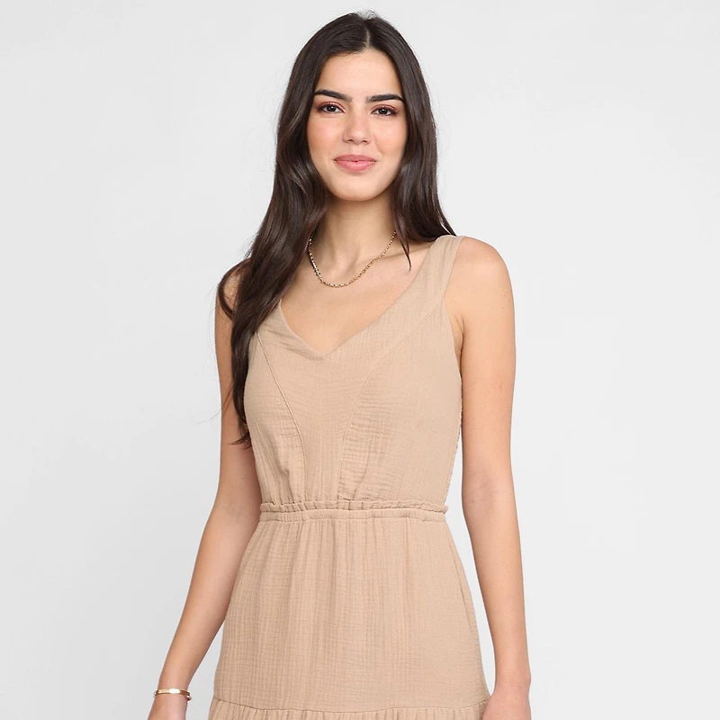 Devoted, Tiered Midi Dress