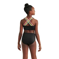 Justice Girls' Lace-Up Bikini 2-Piece Set