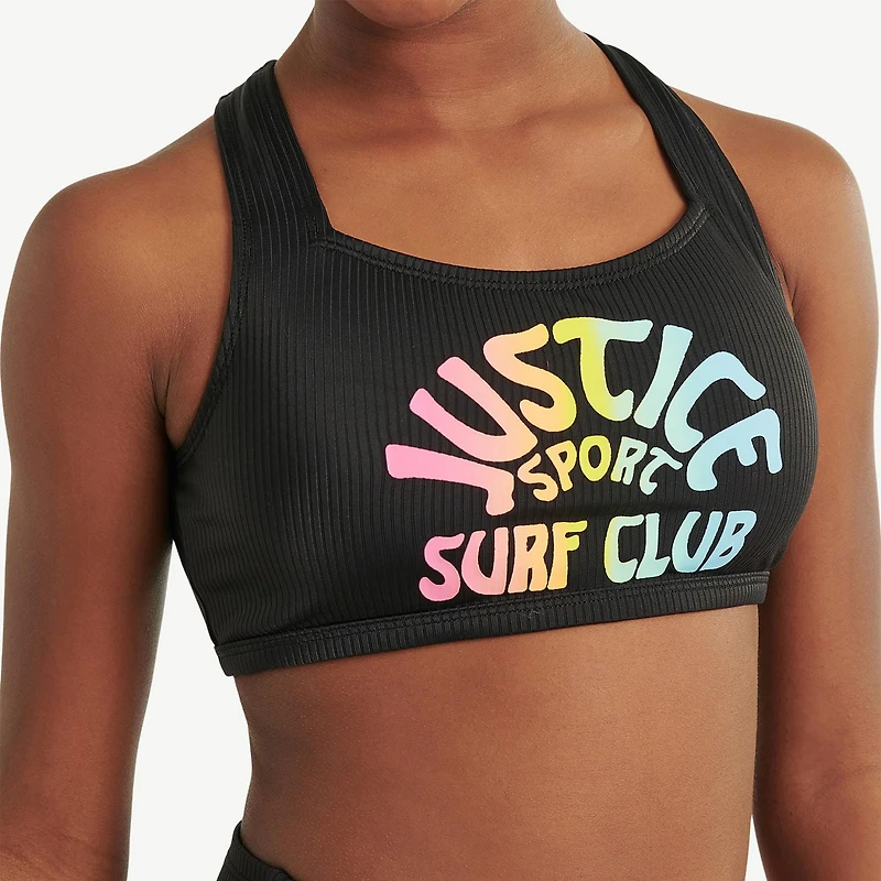 Justice Girls' Lace-Up Bikini 2-Piece Set