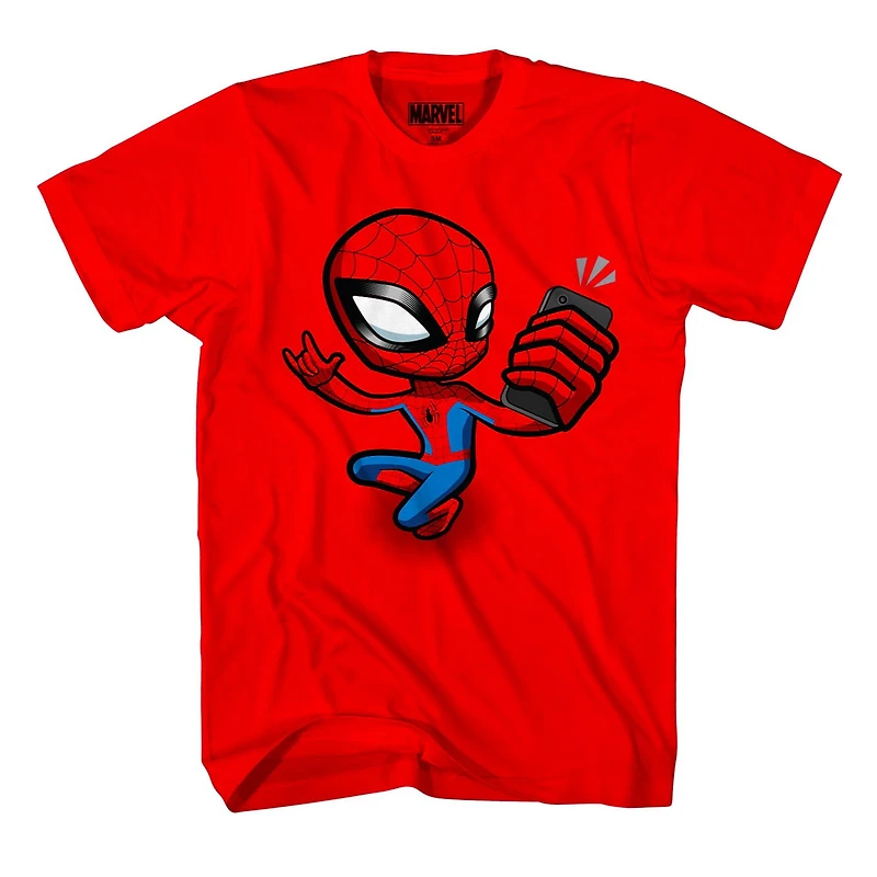 Marvel SpidermanT-shirt Pour Garçons Spidey Selfie