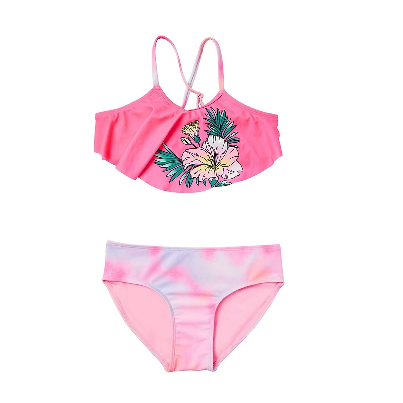 Justice Girls' Flounce Bikini 2-Piece Set