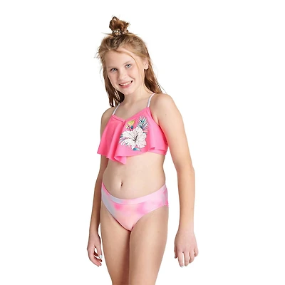 Justice Girls' Flounce Bikini 2-Piece Set