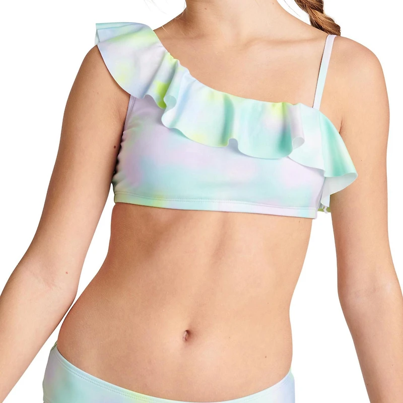 Justice Girls' Asymmetric Ruffle Bikini 2-Piece Set